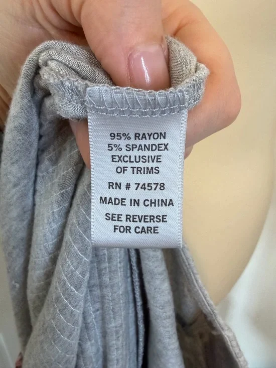 Cache Y2K Sequined Scoop Neck Long Sleeve Top - Pink & Gray - Picture 12 of 13